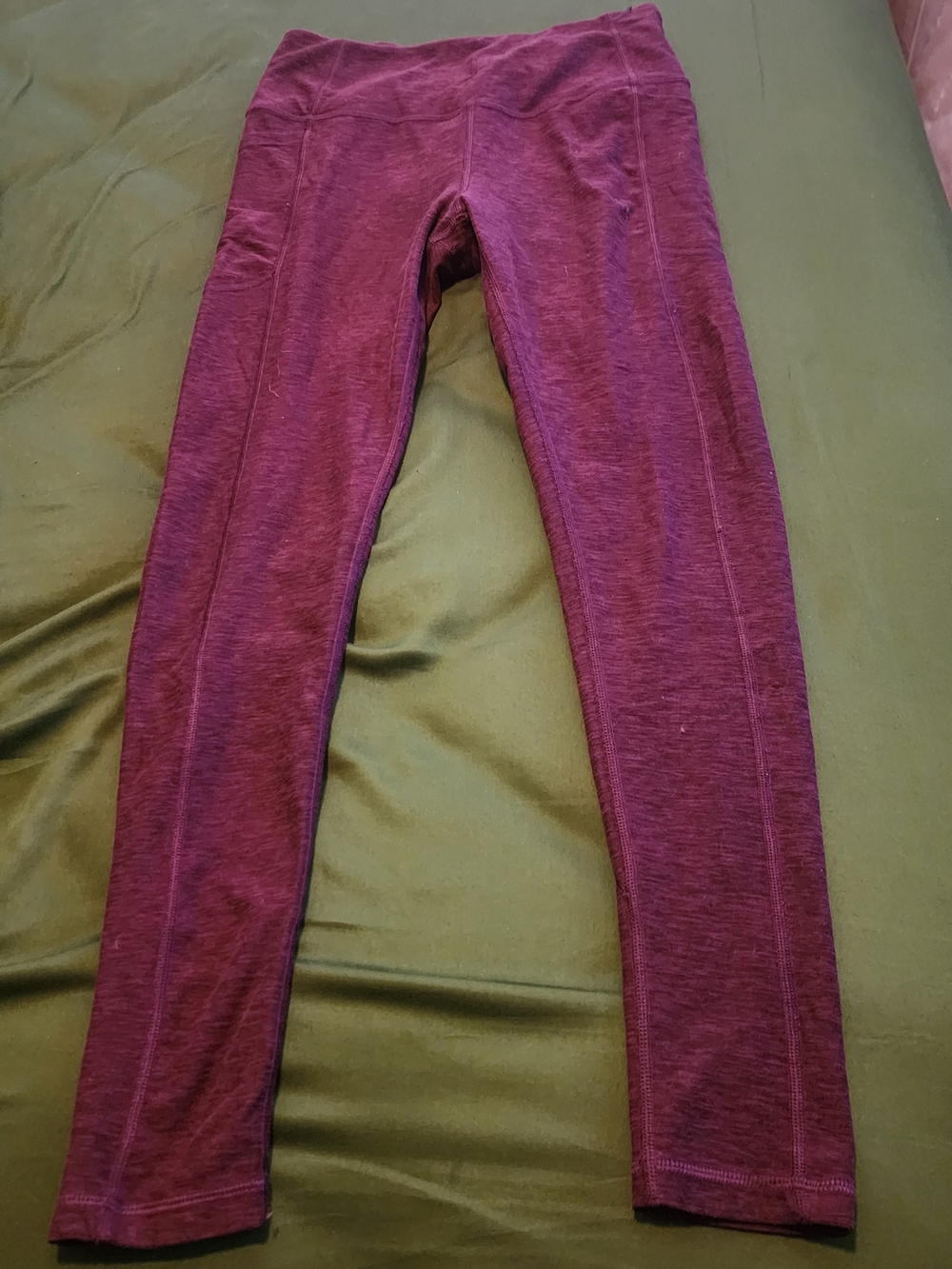 Victoria's Secret Plum Heather Workout Leggings